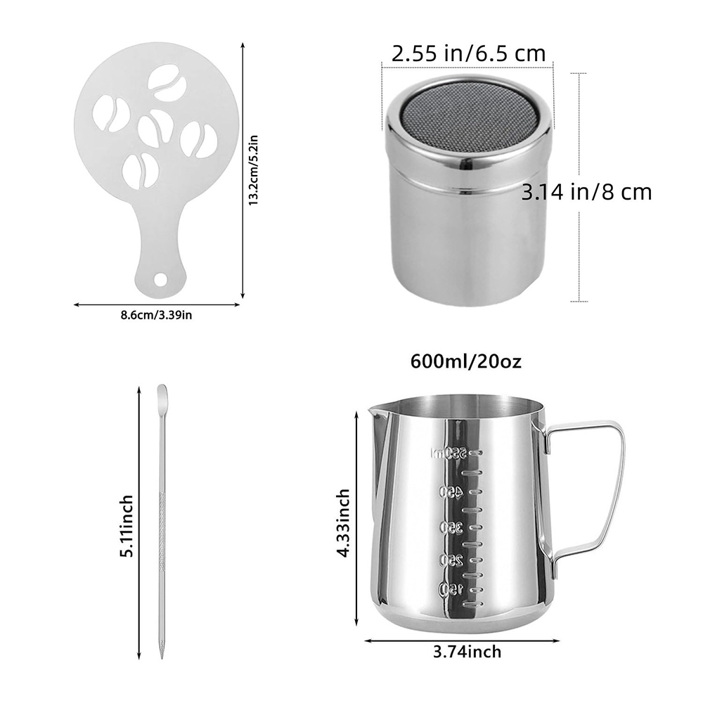 600ml double-sided scale l garland cup set
