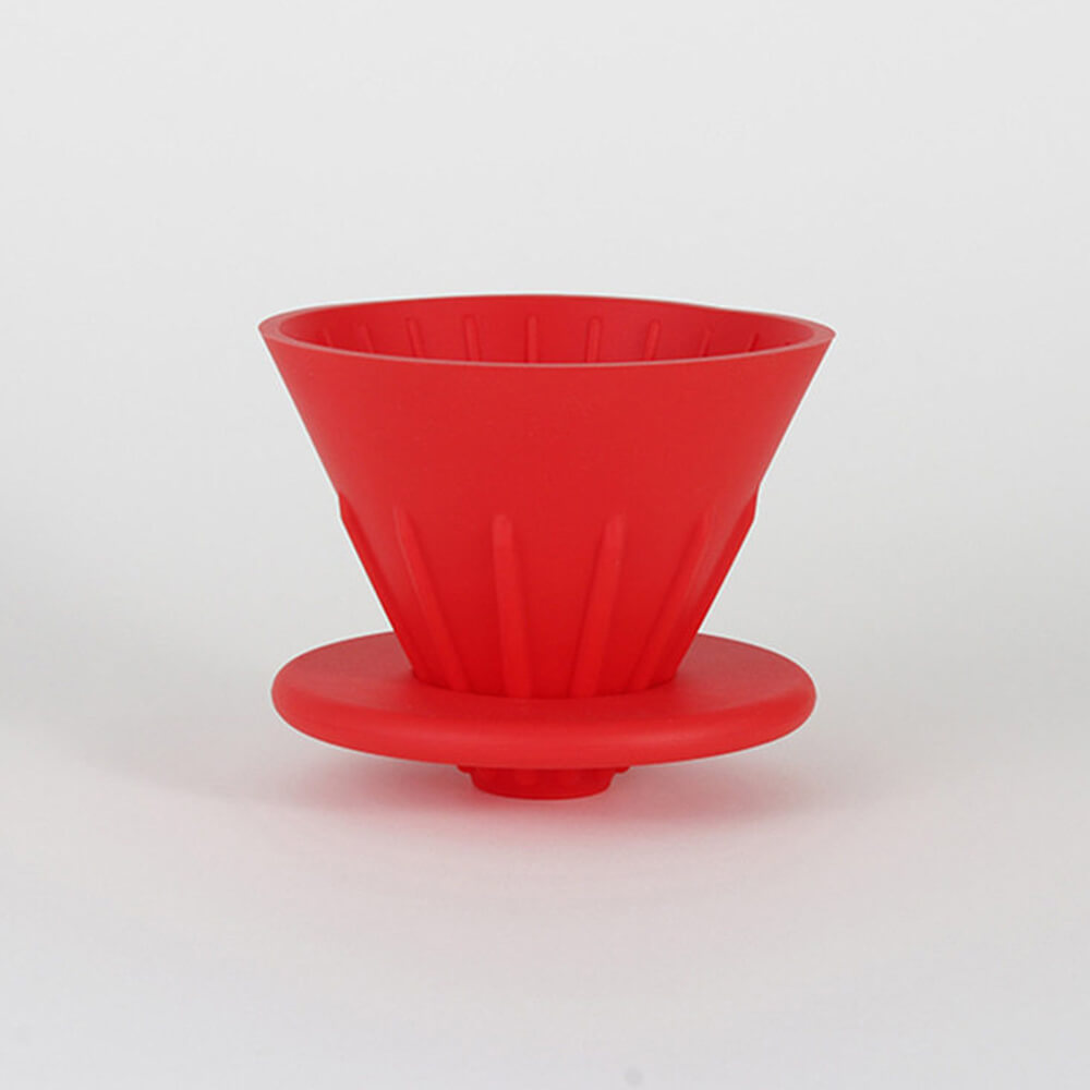 Silicone red filter cup + cup holder
