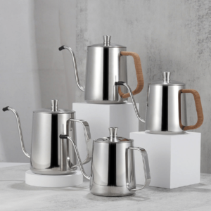 304 stainless steel hand-brewed pot, household coffee pot, thin-mouthed open flame, long-mouthed pot, drip-type outdoor coffee utensils - Image 3