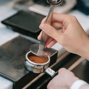 Stainless steel measuring spoon, powder spoon, two-in-one coffee powder press, coffee powder quantitative spoon, coffee machine powder hammer spoon - Image 4