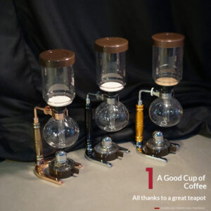 Siphon coffee maker household siphon pot set heat-resistant small glassware coffee machine 3/5 servings - Image 3