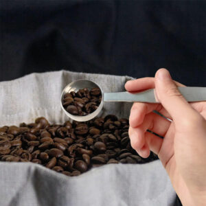 Stainless steel measuring spoon, powder spoon, two-in-one coffee powder press, coffee powder quantitative spoon, coffee machine powder hammer spoon - Image 3