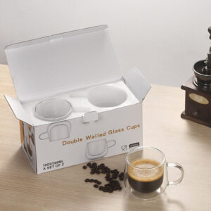 Double-layer glass, household heat-resistant water cup, high borosilicate glass, coffee cup with handle, tea cup, cold drink cup - Image 4
