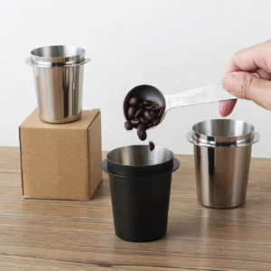 304 stainless steel powder cup, Italian coffee handle, powder dispenser, hand grinder, coffee machine, electric grinder, fragrant cup - Image 3