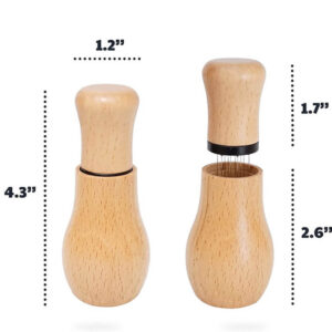Coffee cloth powder needle gourd-shaped powder dispenser, coffee stirring agglomeration and breaking device with 10 needles for storing coffee tools - Image 4