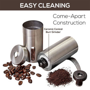 Hand-cranked grinder, manual coffee grinder, grinding set, portable household small hand-cranked grinder - Image 4