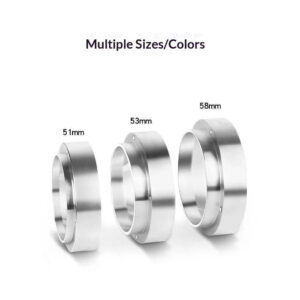 Magnetic coffee powder feeder anti-flying powder quantitative ring aluminum alloy Italian grinder anti-flying powder universal 51/54/58 - Image 4