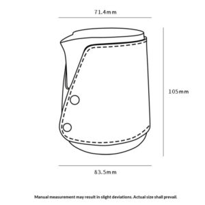 304 stainless steel coffee latte cup, pointed mouth, thickened milk foam cup, household latte tank, milk cup, sessile with leather case - Image 10