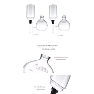 Siphon pot accessories Upper pot siphon coffee pot upper cup lower pot 3/5 servings glass accessories alcohol kettle - Image 5