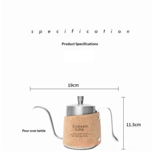 Outdoor hand-brewed coffee set custom grinder hand-brewed pot wilderness style retro portable coffee bag set - Image 5