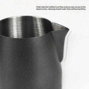 304 stainless steel pull flower tank, black pointed mouth milk foam cup, pull flower cup, 450ml big belly cup, coffee shop milk tank - Image 3