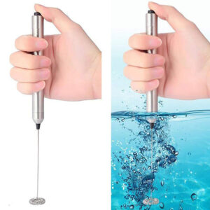 Coffee beater, electric household milk blender, milk lid, milk foaming machine, handheld milk beater with bracket - Image 3