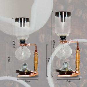 Siphon coffee maker household siphon pot set heat-resistant small glassware coffee machine 3/5 servings - Image 6