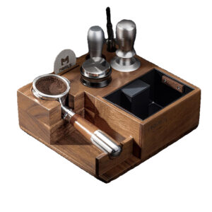 Solid wood coffee base, detachable, large-capacity slag box, coffee press powder holder, Italian coffee handle rack - Image 5