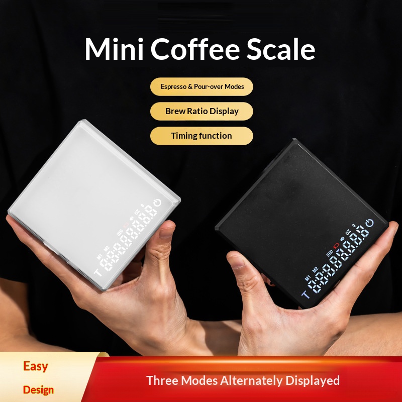 Compact Digital Coffee Scale for Pour-Over and Espresso