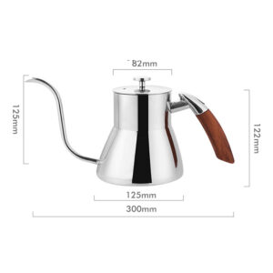 Stainless steel long-mouthed coffee pot, multi-function hand-brewed pot, fine-mouthed hanging ear coffee drip pot, hand-brewed coffee utensils - Image 4