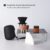 Stainless steel color-cork leather case cup