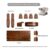 Walnut-11-piece retrofit kit