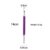 Stainless steel garland needle-purple