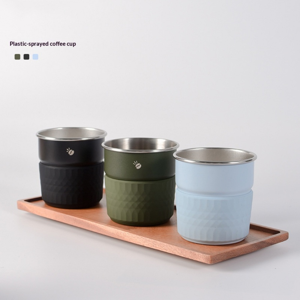 Insulated Coffee Cup - Double-Wall Stainless Steel Anti-Scald Mug