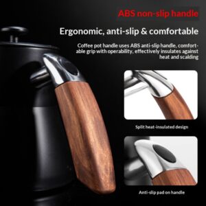 Stainless steel long-mouthed coffee pot, multi-function hand-brewed pot, fine-mouthed hanging ear coffee drip pot, hand-brewed coffee utensils - Image 3
