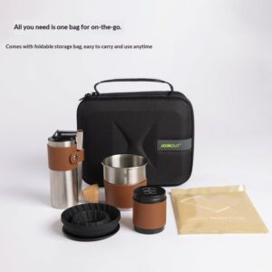 Coffee set portable manual grinder filter cup hand-brewed coffee set outdoor camping travel equipment - Image 3
