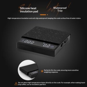 Compact and portable coffee scale, multi-mode small coffee bean gram scale, Italian brewing coffee roasting electronic weighing tool - Image 3