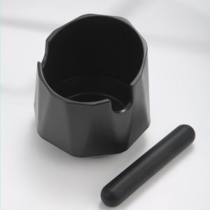 ABS simple black gem coffee grounds box detachable for cleaning small coffee grounds bucket coffee utensils accessories - Image 3