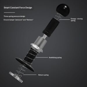 Stainless steel impact coffee powder press hammer 58mm constant suppression coffee powder press professional coffee utensils accessories - Image 3