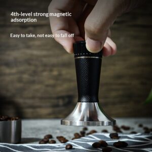 Stainless steel anilox powder press, hammer pressure, magnetic suction with needle, powder needle, loose powder, cloth powder, two-in-one powder press, coffee utensils - Image 3