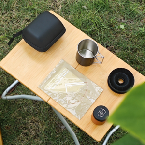 Travel hand-brewed coffee set portable stainless steel coffee cup outdoor travel car portable brewing combination appliance - Image 3