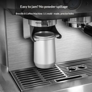 Coffee powder powder cup Platinum Rich 8 Coffee machine handle Cloth powder cup Anti-flying powder 54mm powder cup Coffee utensils - Image 3