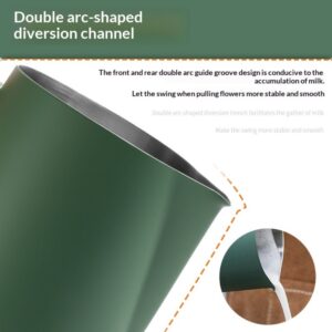 Stainless steel coffee garland cup dark green pointed mouth thickened milk foam cup with scale measuring cup coffee garland appliance - Image 3