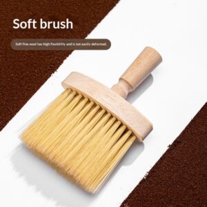 Solid wood coffee machine cleaning brush bar coffee powder cleaning soft hair coffee machine brewing head crevice cleaning tool - Image 3