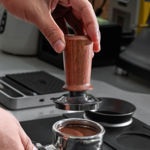 Solid wood handle press stainless steel constant elastic powder press coffee powder hammer filling press coffee professional appliances - Image 4