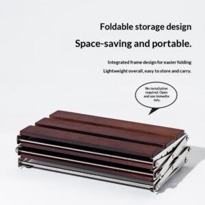 Solid wood multi-layer folding storage rack, coffee bar, multi-function retractable rack, layered storage rack - Image 4