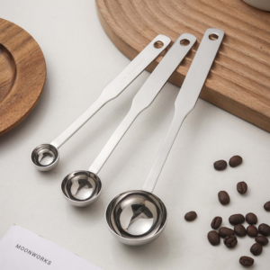 Stainless steel coffee bean spoon measuring spoon thickened with scale long handle coffee roasting measuring spoon food grade special measuring spoon - Image 4