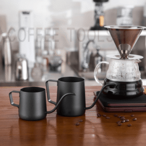 304 stainless steel Teflon coffee pot, long mouth, ear-mounted hand-brewed coffee pot, minimalist style, hand-brewed coffee utensils - Image 3