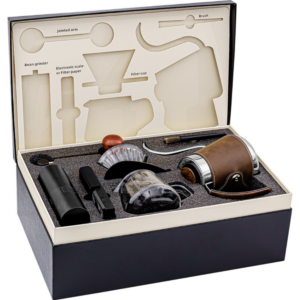 Hand-brewed coffee set gift box, hand-brewed pot, filter cup, grinder, sharing pot, electronic weighing coffee appliance set - Image 5