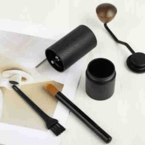 Stainless steel hand-cranked coffee grinder portable small CNC grinding core thickness adjustable coffee bean grinder set - Image 3