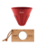 Red filter cup + wooden stand