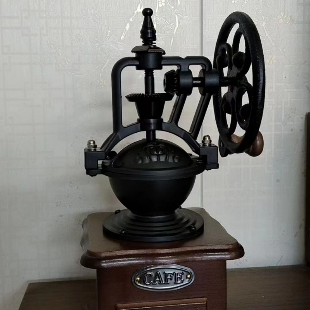 Retro Manual Coffee Grinder Ceramic Burr Hand-Cranked