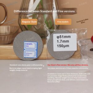 Handle powder bowl, water separator, secondary water separation net, coffee machine brewing head, stainless steel coffee filter, sintered filter - Image 3
