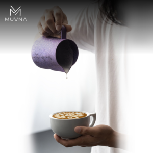 MUVNA Muvna Ti-Art titanium pole Milk Tank, milk foam tank, coffee utensils, pure titanium cup - Image 3