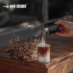 Bomber stainless steel powder canister, powder canister, sugar powder sieve, cocoa powder, cappuccino, fancy coffee, sugar canister - Image 3