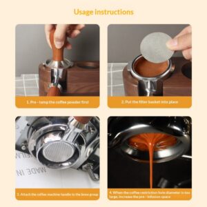 Handle powder bowl, water separator, secondary water separation net, coffee machine brewing head, stainless steel coffee filter, sintered filter - Image 4