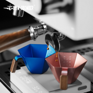 MHW-3BOMBER Bomber Prism Measuring Cup Coffee Extraction Cup Double Scale Espresso Measuring Cup Aluminum Alloy - Image 3