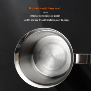 Manual coffee whisk, spring iced coffee foam, double-layer milk frother, stainless steel milk frother 400ml800ml - Image 4