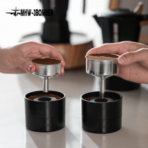 MHW-3BOMBER bomber Mocha pot cyclone powder dispenser powder receiving anti-flying powder filling device single and double valve universal - Image 4