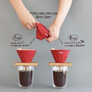 Japan Rivers Cave hand-brewed coffee filter cup silicone soft portable folding filter for double-sided use - Image 4